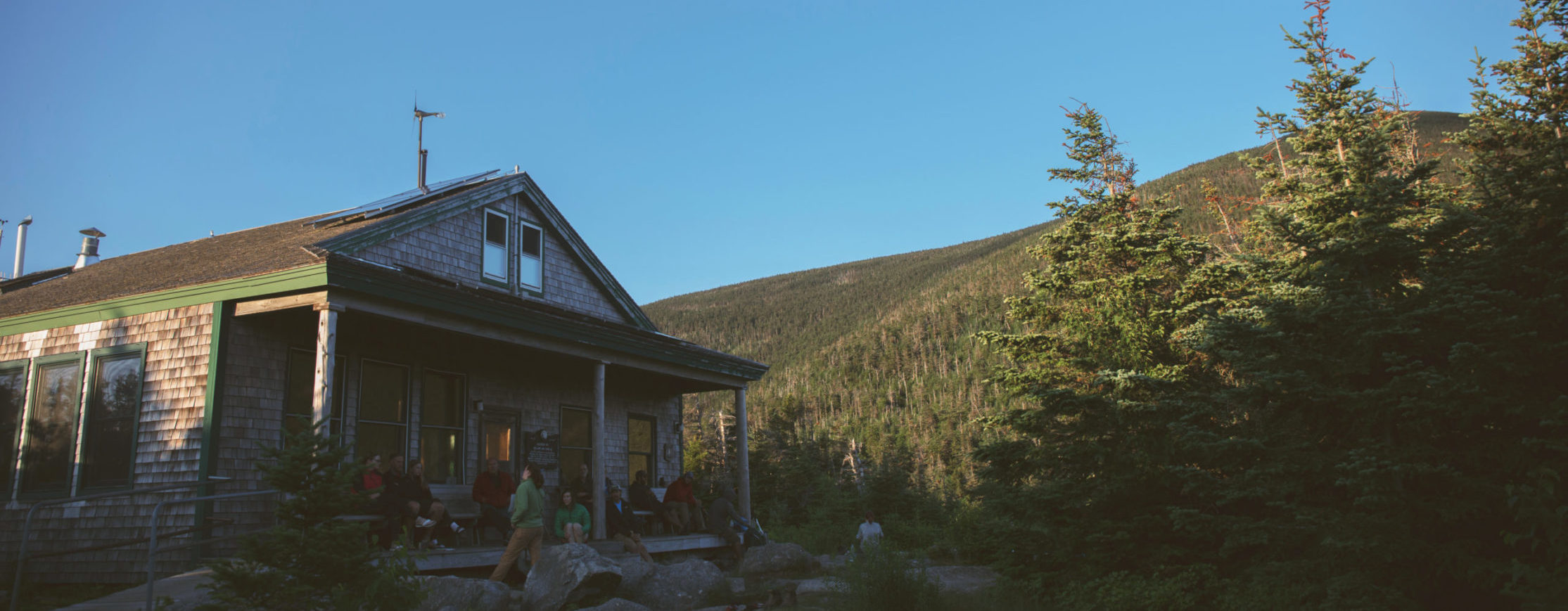 Jul. 12, 2018. AMC Galehead Hut, Pemigewasset Wilderness, White Mountain National Forest, New Hampshire-- Photo by Paula Champagne.